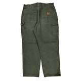 Carhartt Carpenter Pants - 34W 30L Green Cotton