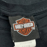 Harley Davidson Graphic T-Shirt - Large Black Cotton