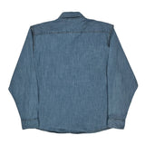 Wrangler Denim Shirt - 2XL Blue Cotton
