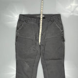 Carhartt Double Knee Carpenter Trousers - 38W 30L Grey Cotton