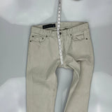 Armani Exchange Skinny Jeans - 33W 32L Beige Cotton Blend