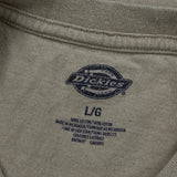 Dickies T-Shirt - Large Beige Cotton