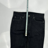 505 Levis Jeans - 34W 30L Black Cotton