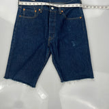 Levis Denim Shorts - 32W 11L Blue Denim