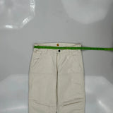 Carhartt Double Knee Carpenter Trousers - 30W 30L Cream Cotton