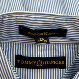 Tommy Hilfiger Striped Shirt - Large Blue Cotton