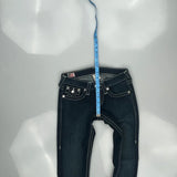 True Religion Skinny Jeans - 28W US 2 Dark Wash Cotton Blend