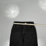 Levis 550 Petite Jeans - 29W UK 10 Black Cotton
