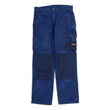Hard Yakka Cargo Pants - 31W 31L Blue Cotton