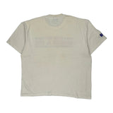 Hanes Single Stitch T-Shirt - XL Cream Cotton Blend