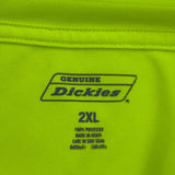 Dickies T-Shirt - 2XL Yellow Polyester