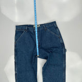 Wrangler Carpenter Pants - 35W 30L Blue Denim