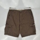 Wrangler Cargo Shorts - 35W 10L Brown Cotton