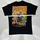 Poopys Pub Gildan Graphic T-Shirt - Large Black Cotton