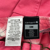 Age 18 Months Carhartt Overalls - Xx-Smallw 12L Pink Cotton
