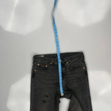 501 Levis Jeans - 30W UK 10 Grey Cotton