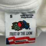University Of Idaho Vandals Fruit Of The Loom College T-Shirt - Small White Cotton