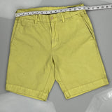 Classic Fit Ralph Lauren Chino Shorts - 30W 10L Yellow Cotton