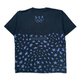 USA Olympic Team Reebok Graphic T-Shirt - XL Black Cotton
