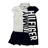 Age 5 Tommy Hilfiger Spellout Dress - XS Navy Cotton