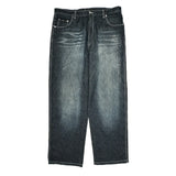 Sean John Wide Leg Jeans - 38W 31L Dark Wash Cotton
