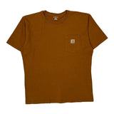 Carhartt T-Shirt - Large Brown Cotton
