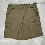 Wrangler Cargo Shorts - 32W 8L Khaki Cotton