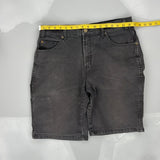 Dickies Denim Shorts - 34W 11L Black Cotton