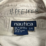 Nautica Harrington Jacket - Large Beige Cotton