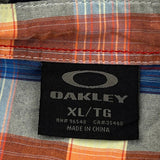 Oakley Checked Short Sleeve Shirt - XL Multicoloured Cotton