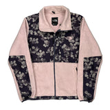 The North Face Floral Fleece Jacket - Large Pink Polyester