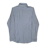 Ralph Lauren Striped Shirt - Large Blue Cotton