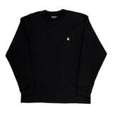Carhartt Long Sleeve T-Shirt - Large Black Cotton