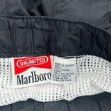 Marlboro Cargo Shorts - Mediumw 6L Black Nylon