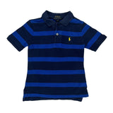Age 4 Polo By Ralph Lauren Striped Polo Shirt - Small Blue Cotton
