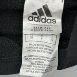 Age 7-8 Adidas Slim Fit Hoodie - Small Black Cotton Blend