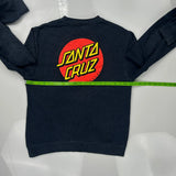 Skateboards Santa Cruz Long Sleeve T-Shirt - Medium Yellow Cotton Blend