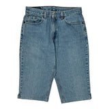 505 Levis Denim Shorts - 32W UK 12 Light Wash Cotton
