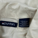 Rhythm & Blues Puritan Graphic Hawaiian Shirt - Large Beige Viscose