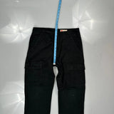 Wrangler Cargo Pants - 32W 30L Black Cotton