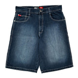 Southpole Denim Shorts - 36W 12L Dark Wash Cotton