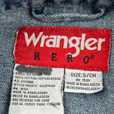Wrangler Denim Jacket - Small Blue Cotton