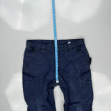 Carhartt Ripstop Cargo Trousers - 36W 30L Blue Cotton Blend