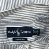 Ralph Lauren Striped Shirt - 2XL Blue Cotton
