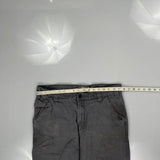Relaxed Fit Carhartt Double Knee Carpenter Trousers - 35W 30L Grey Cotton