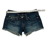 True Religion Denim Shorts - 30W US 2 Blue Cotton