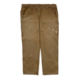 Carhartt Double Knee Carpenter Pants - 39W 30L Beige Cotton