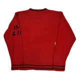 1983 Morecambe Unbranded College Sweater - Large Red Cotton
