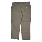 Carhartt Carpenter Trousers - 38W 30L Khaki Cotton
