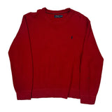 Polo By Ralph Lauren Sweatshirt - XL Red Cotton